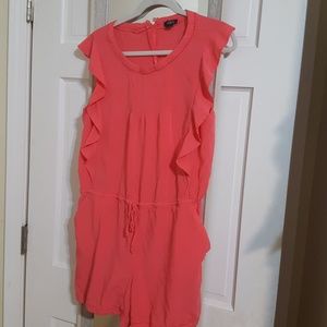 LOFT coral romper